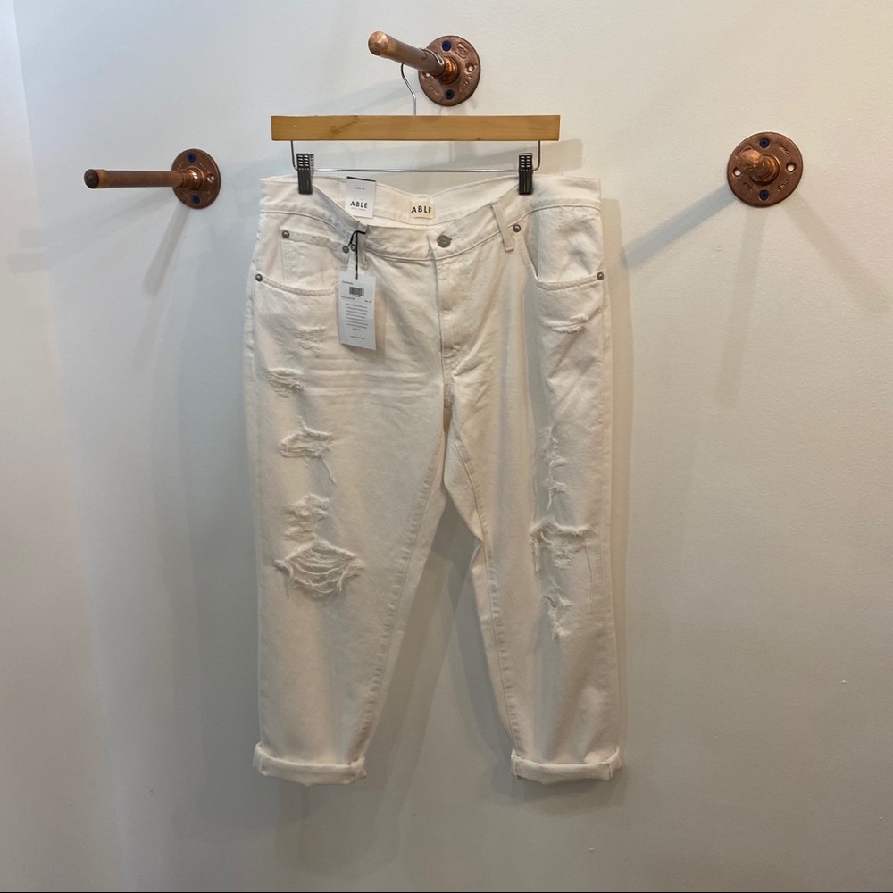 Able white The Slouch Jeans